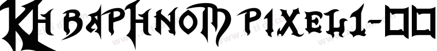 Kh Baphnom Pixel1字体转换
